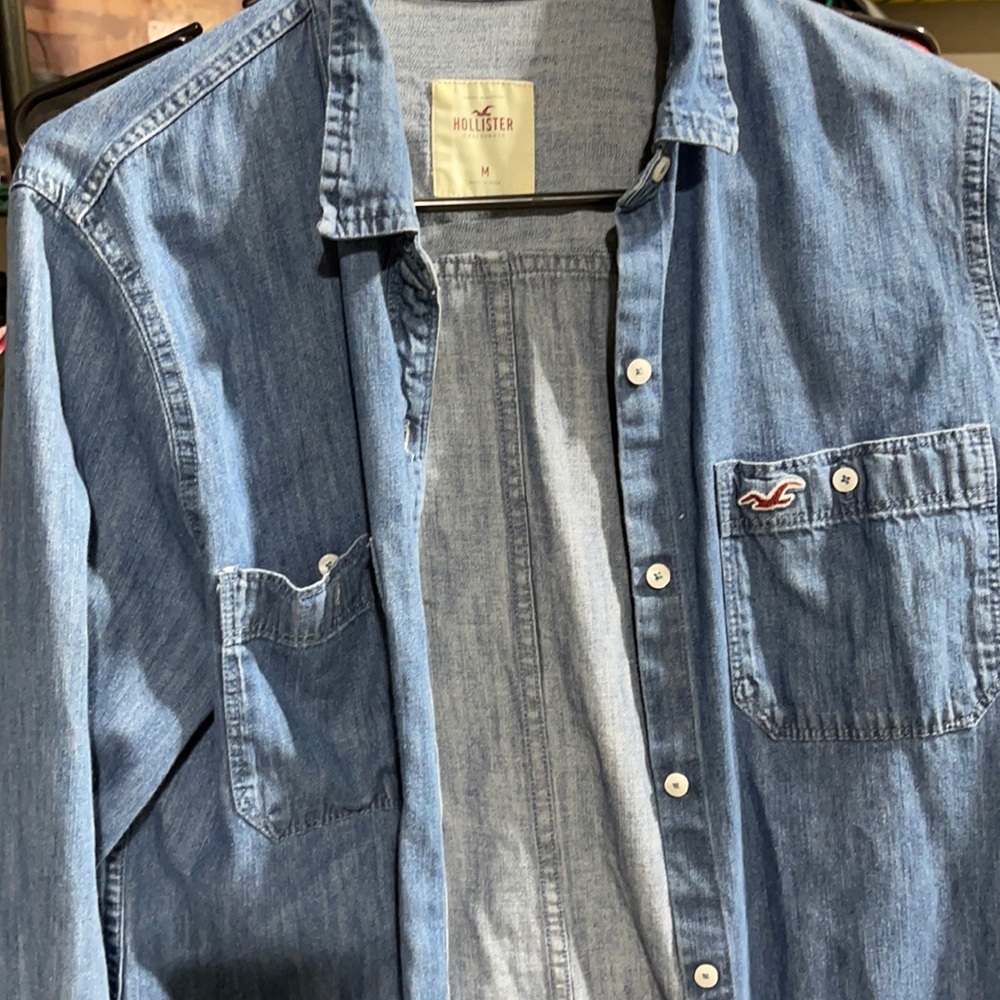 Jean button up